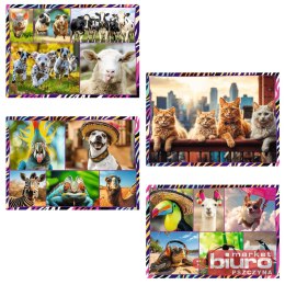 PUZZLE 4X250 ZABAWNE ZWIERZAKI 13313 TREFL