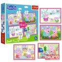 PUZZLE 4W1 PEPPA UWIELBIA PRZYGODY 34672 TREFL
