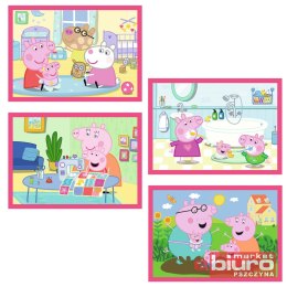 PUZZLE 4W1 PEPPA UWIELBIA PRZYGODY 34672 TREFL
