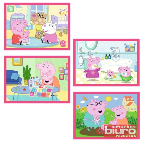 PUZZLE 4W1 PEPPA UWIELBIA PRZYGODY 34672 TREFL