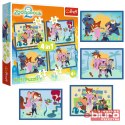 PUZZLE 4W1 ZOOTOPIA PEŁNA PRZYGÓD 34677 TREFL