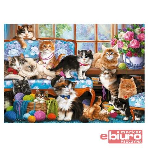 PUZZLE 500 KOCIA RODZINA 37425 TREFL