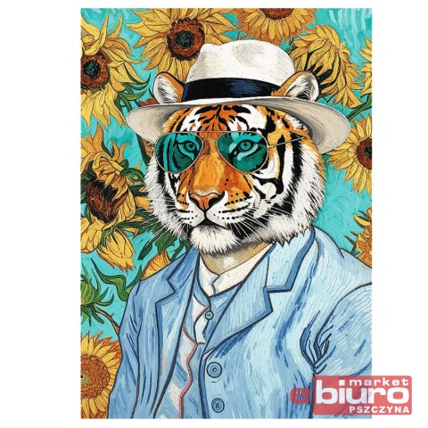 PUZZLE 500 PAN TYGRYS I SŁONECZNIKI 37626 TREFL