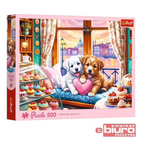 PUZZLE 500 SZCZENIĘCA MIŁOŚĆ 37554 TREFL