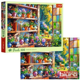 PUZZLE 500 WIOSENNY PORANEK W ORANŻERII 37558 TREF