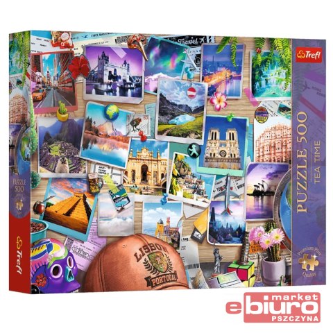 PUZZLE 500 WSPOMNIENIA Z PODRÓŻY 37616 TREFL