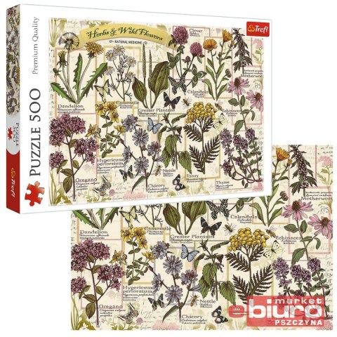 PUZZLE 500 ZIELNIK ZIOŁA LECZNICZE 37478 TREFL