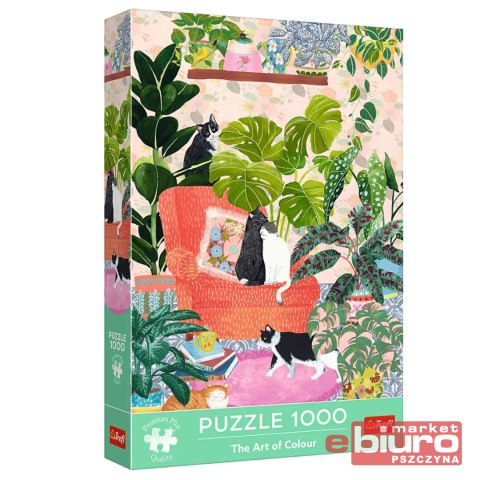 PUZZLE 1000 ART OF COLOUR NIE MA JAK W DOMU TREFL