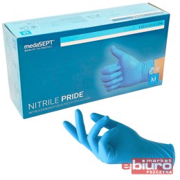 RĘKAWICE NITRYLOWE MEDASEPT ROZ M A'100 NIEBIESKIE