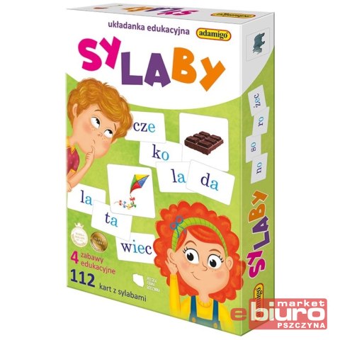 UKŁADANKA EDUKACYJNA SYLABY ADAMIGO