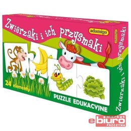 PUZZLE UKŁADANKA ZWIERZAKI I PRZYSMAKI ADAMIGO