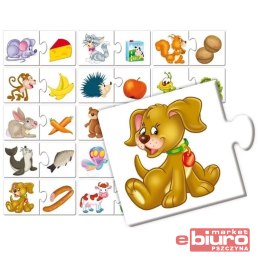 PUZZLE UKŁADANKA ZWIERZAKI I PRZYSMAKI ADAMIGO