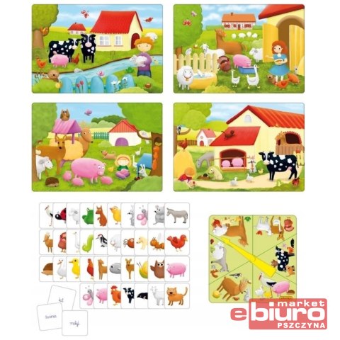 GRA PLANSZOWA WESOŁA FARMA LOTERYJKA OBRAZKOWA ADAMIGO