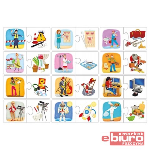 PUZZLE EDUKACYJNE ZAWODY I ATRYBUTY ADAMIGO