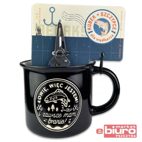 ZESTAW KUBEK+SZCZYPCE RYBY DRAGON