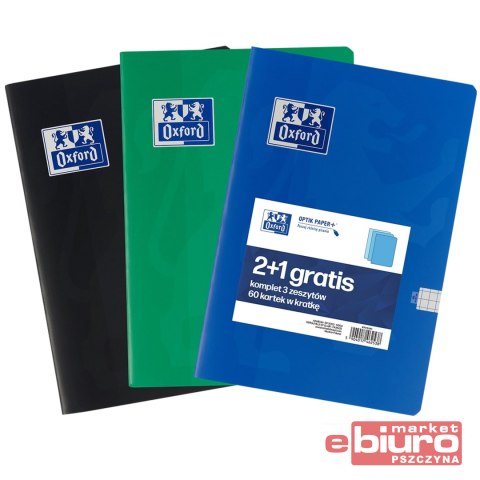 ZESZYT OXF ESSE A5 60K KRATKA 2+1
