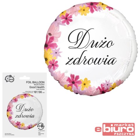 BALON FOLIOWY 18" DUŻO ZDROWIA GODAN