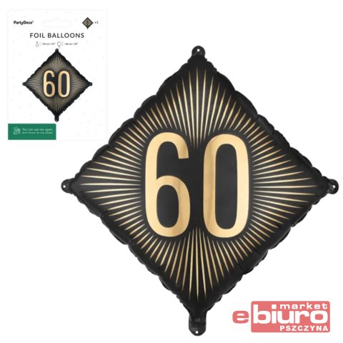 BALON FOLIOWY "60" 46X46CM PARTYDECO