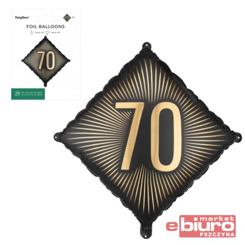 BALON FOLIOWY "70" 46X46CM PARTYDECO