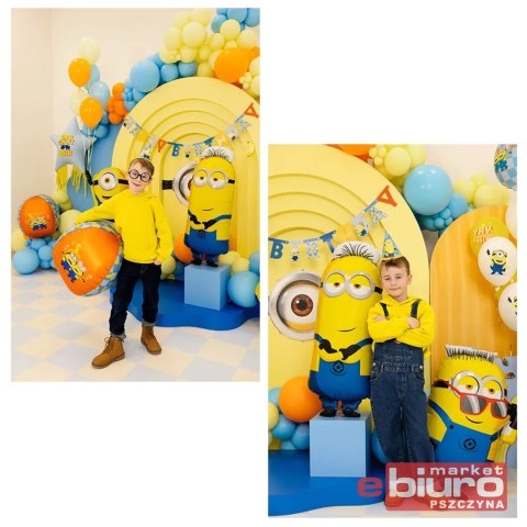 BALON FOLIOWY MINIONEK TIM 40X100CM MIX PARTYDECO