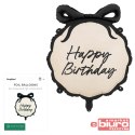 BALON FOLIOWY PASTYLKA HAPPY BIRTHDAY 47,5X45CM