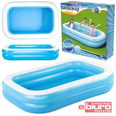 BASEN DMUCHANY NIEBIESKI 269X175X51CM 54006 BESTWA