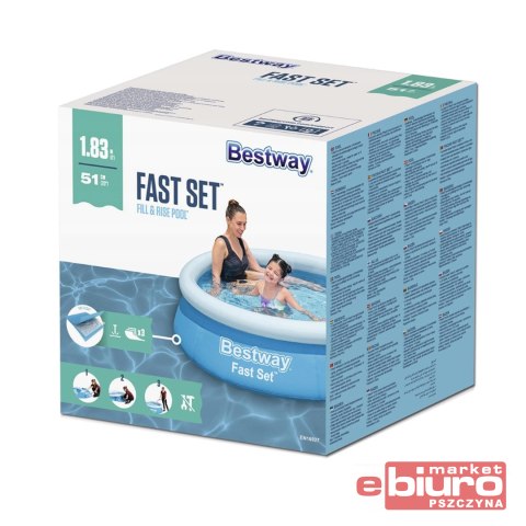 BASEN ROZPOROWY Z DMUCHANYM KOŁNIERZ 57392 BESTWAY