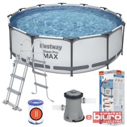 BASEN ZE STELAŻEM 366X100CM 56418 BESTWAY