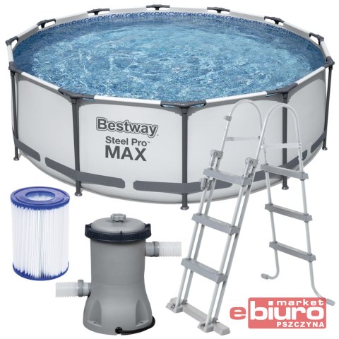 BASEN ZE STELAŻEM 366X100CM 56418 BESTWAY