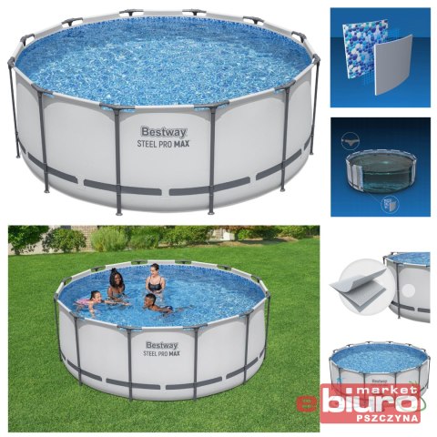 BASEN ZE STELAŻEM 366X122CM 56420 BESTWAY