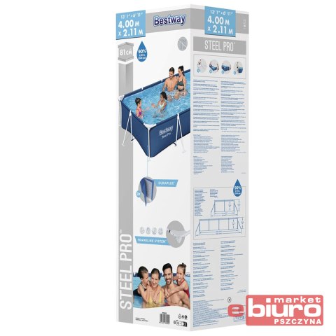 BASEN ZE STELAŻEM 400X211X81CM 56405 BESTWAY