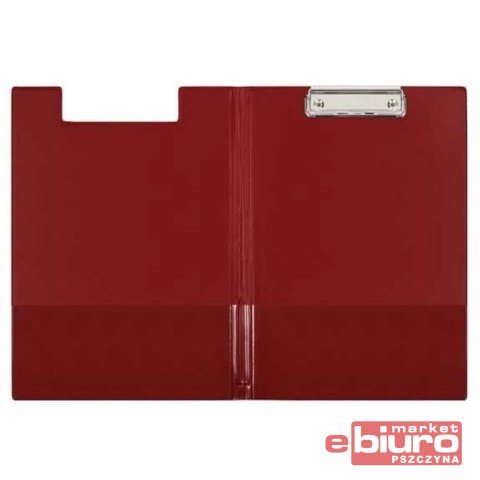 CLIPBOARD TECZKA KLIP A4 BORDOWY Z UCHWYTEM LEAN