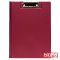 CLIPBOARD TECZKA KLIP A4 BORDOWY Z UCHWYTEM LEAN