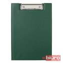 CLIPBOARD TECZKA A4 CIEMNO ZIELONY Z UCHWYTEM LEAN