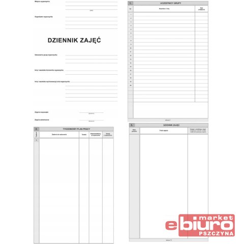 DZIENNIK ZAJĘĆ REALIZACJI PODCZAS WYPOCZYNKU DZIECI I MŁODZIEŻY A4 A-150-1 MICHALCZYK I PROKOP