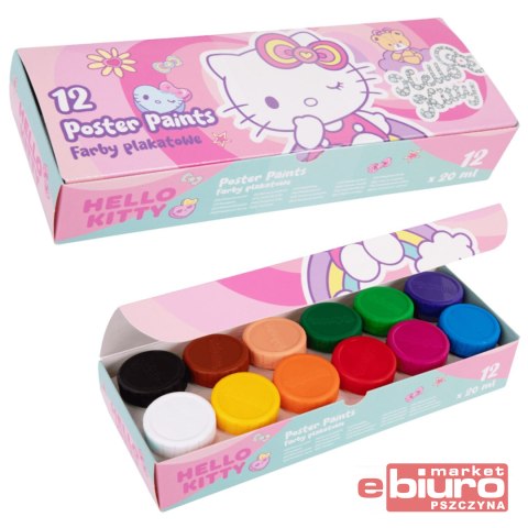 HELLO KITTY FARBY PLAKATOWE 20ML 12KOL PINK 1