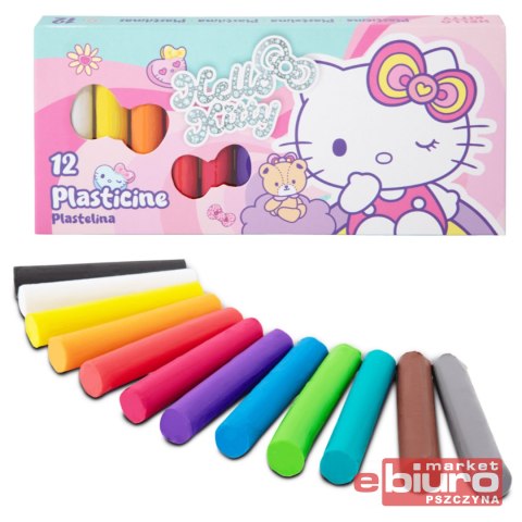 HELLO KITTY PLASTELINA 12 KOL PINK 1