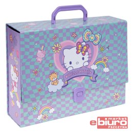 HELLO KITTY TECZKA PRZ TEK A4 Z RĄCZ 9CM WZ2 PINK1