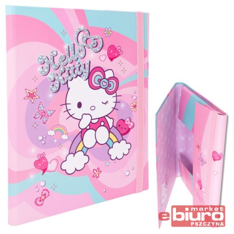 HELLO KITTY TECZKA PRZESTRZ A4 Z GUM WZÓR 1 PINK 1