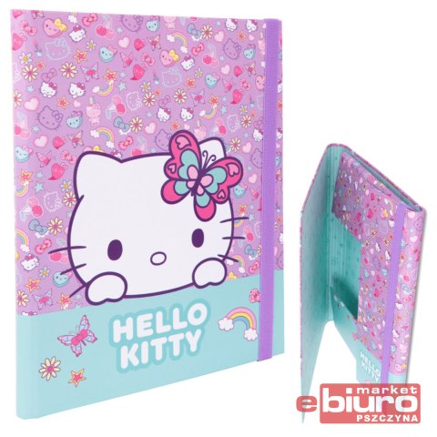 HELLO KITTY TECZKA PRZESTRZ A4 Z GUM WZÓR 3 PINK 1