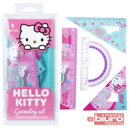 HELLO KITTY ZESTAW GEOMETRYCZNY 4 SZT PINK 1