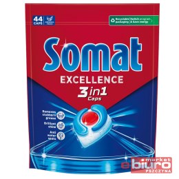KAPSUŁKI DO ZMYWARKI, SOMAT, 3W1, LEMON, 44SZT
