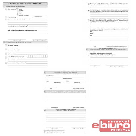 KARTA KWALIFKACYJNA UCZESTNIKA WYPOCZYNKU A5 A-152-3 MICHALCZYK I PROKOP