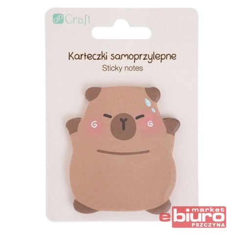 KARTECZKI SAMOPRZYL. 6,2X6CM 30K KAPIBARA HAPPY