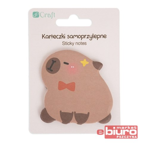 KARTECZKI SAMOPRZYL. 6,2X6CM 30K KAPIBARA MUSZKA