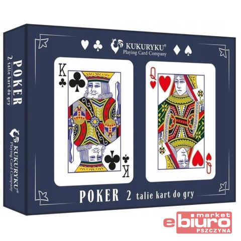 KARTY POKEROWE ZESTAW 2 TALIE KUKURYKU