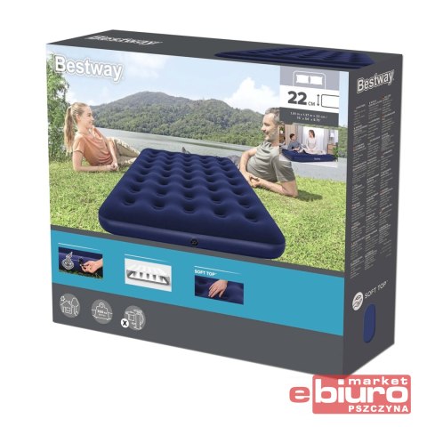 MATERAC FLOKOWANY 191X137X22CM 67002 BESTWAY