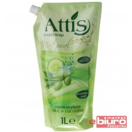 MYDŁO W PŁYNIE OLIWKA I OGÓREK 1L ZAPAS ATTIS