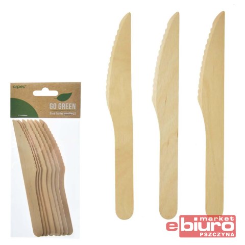 NOŻE DREWNIANE A'8 KG7881F ARPEX