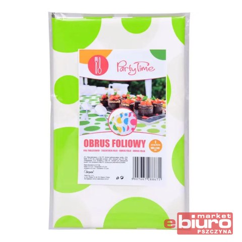 OBRUS FOLIA W GROCHY LIMONKOWY ARPEX